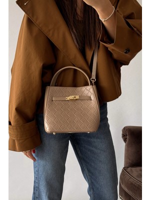 Nope21 Esse Vizon Örme Desen Çanta