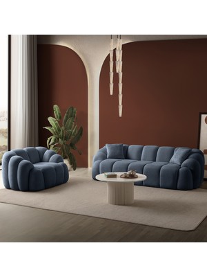 Eymense Bubble Koltuk Takımı 3+1 Lacivert