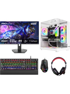 Turbox TX8608 I5 11400F 16GB Ddr4 Ram 512GB M.2 Nvme SSD 8gb RTX3050 27 Inç 200Hz Oyun Oem Paket