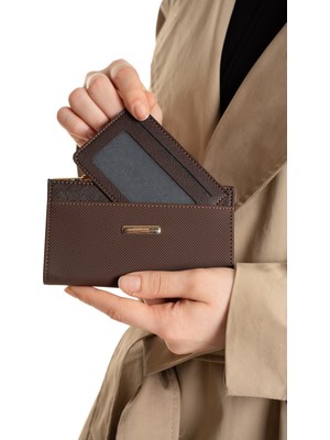 Newish Polo Kadın Fermuar Bölmeli Cüzdan ve Kartlık -NEWPOLO399