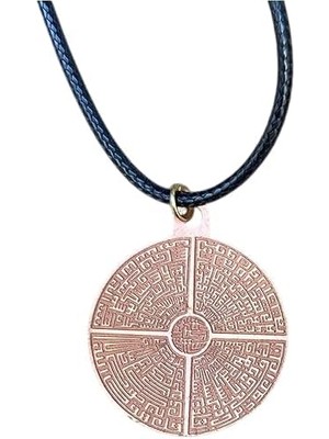 Güney Takı Store 4 Kul Suresi Işlemeli Bakır Kolye