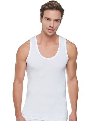 Tutku %100 Pamuk Beyaz Atlet 6'lı Paket Erkekler İçin Rahat Kesim ve Nefes Alabilir Özellik