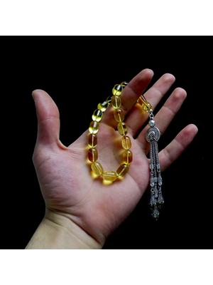 Tesbih Rüyası Kapsul Model Efe Boy Damla Kehribarı Tesbih