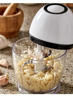 Store Mania Ieg™ Şarjlı Mini Mutfak Doğrayıcı 450 ml Sebze Sarımsak Soğan Doğrayıcı