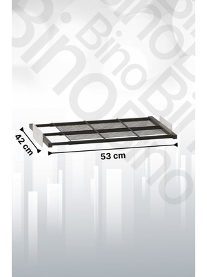 Bino Dolap Içi Organizer Düzenleyici Genişletilebilir Ayarlanabilir Çok Amaçlı Metal Raf Düzenleyici