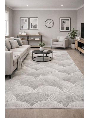 Babil Home Kaymaz Tabanlı Kesme  Salon Koridor Mutfak Yatak Odası Halısı 6024 Bej