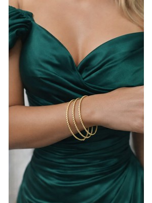 Livaz Accessories Çelik Kadın 3lü Ajda Bilezik