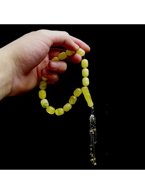 Tesbih Rüyası Özel Tasarım Maskot Model Kaya Damla Kehribarı