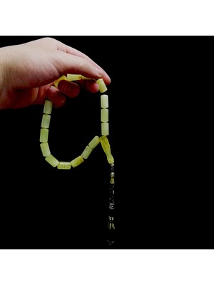 Tesbih Rüyası Kesme Model Gümüş Tasarımlı Efe Model Damla Kehribarı Tesb