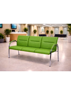 YRN Ofis Ofis Üçlü Bekleme Koltuğu Lobi Bekleme Sandalyesi Misafir Sandalyesi