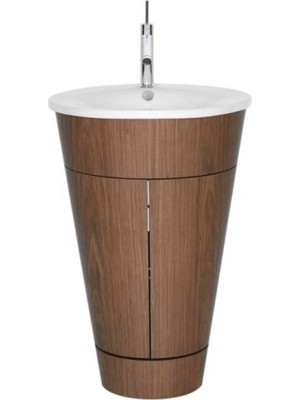 Duravit - Starck Yerden Dolap Ünitesi Amerikan Ceviz Lavabo Dahil Outlet - S1952001313A1-