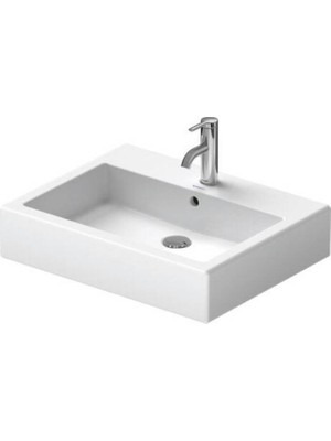 Duravit - Vero Batarya Banklı Beyaz Lavabo 60 cm Outlet - 0454600000-