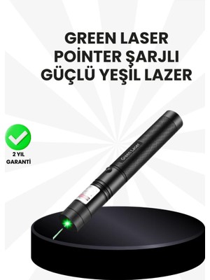 İlkyaz Fashion Yüksek Güçlü Yeşil Lazer Pointer 5000MW Şarjlı ILKYZHB-RS3455