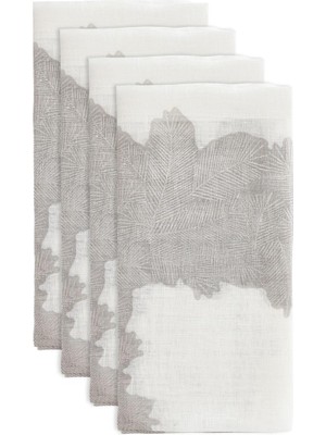 Decocenter Noel Çelengi Temalı Kırmızı Varaklı 4'lü Yılbaşı Peçete