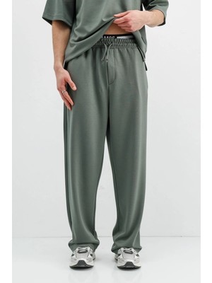 Vamos Modal Karışımlı Baggy Eşofman Alt Haki