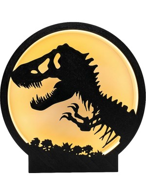 Fibrika Store Prehistorik Siluet Aydınlatma - Modern Dekoratif Gece Lambası