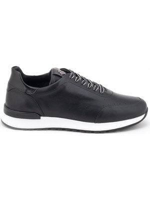 Marcomen 152-19512 Deri Sneaker Ayakkabı Siyah Renk Siyah
