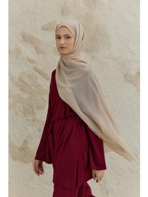 Lale Butik Qef Scarf Soft Line Pamuk Şal 001 Taş