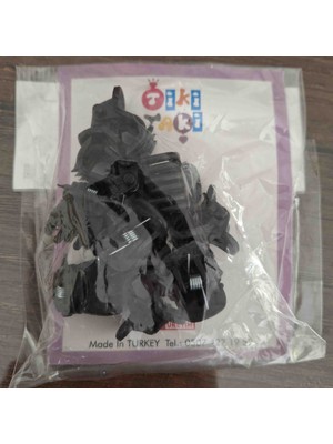 10'lupaket Mini Siyah Mat Pençe Toka Seti - Küçük Boy Mandal Toka