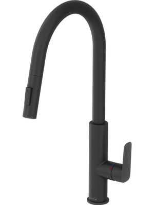 Teska Mimoza Mutfak Eviye Bataryası - Siyah