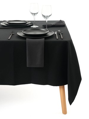 Decocenter Siyah Masa Örtüsü