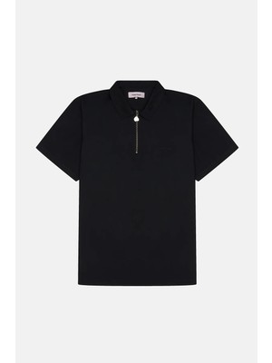 Reflect Studio Zipped Shirt - Black