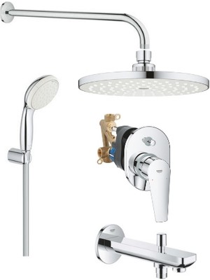 Grohe Bauedge 2 Yollu, Çıkış Uçlu Ankastre Banyo/duş Seti