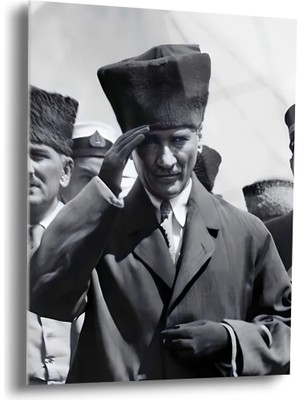 Shiny Art Atatürk Portre Cam Tablo - ATA060