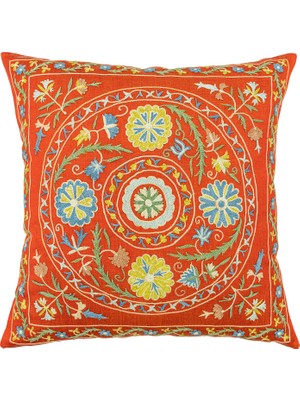 Soho Antiq Perni Işlemeli Suzani Kırlent 50X50 cm