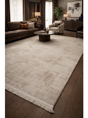 Hoom Rugs Nita 1208 Bej Modern Makina Halısı
