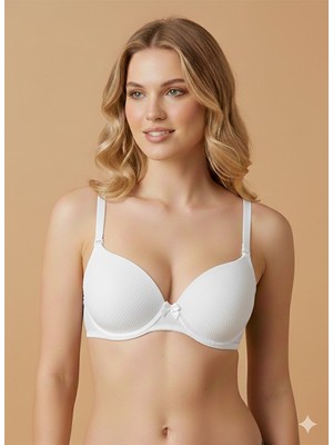 Ecem Yıldız Çizgili Destekli Dolgulu Sütyen 1520