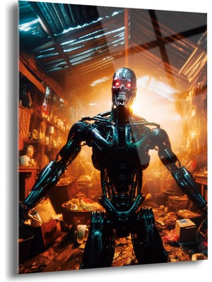 Shiny Art Çatı ve Robot Cam Tablo - MOD081