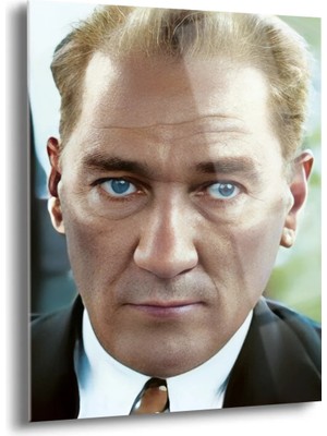 Shiny Art Atatürk Portre Cam Tablo - ATA056