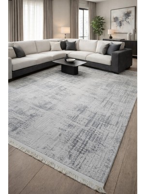 Hoom Rugs Nita 1207 Gri Modern Makina Halısı