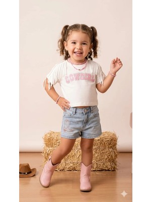 Escabel Kız Çocuk Kız Bebe T-Shirt ESC-36208