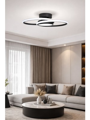 Fer Avize Elsa Modern Tasarım Enerji Tasarruflu LED Avize Beyaz Işık Salon Çocuk Odası Mutfak Yatak Odası Hol