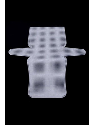 Popüler Sepet Çanta Kanvası Küçük 30 cm Beyaz