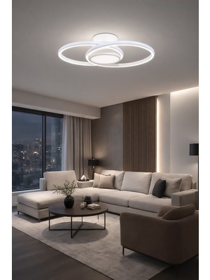 Fer Avize Elsa Modern Tasarım Enerji Tasarruflu LED Avize Beyaz Işık Salon Çocuk Odası Mutfak Yatak Odası Hol