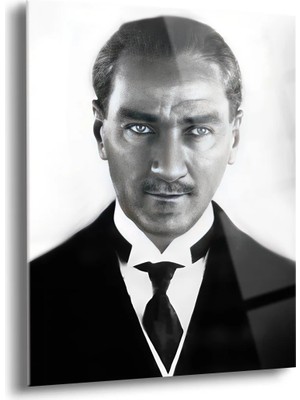 Shiny Art Atatürk Portre Cam Tablo - ATA062