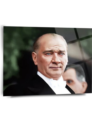 Shiny Art Atatürk Portre Cam Tablo - ATA038