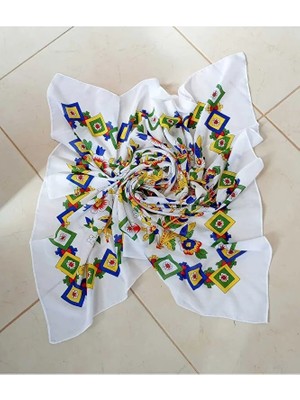 Sinem Şanlı Atelier Yörük Çengelköy Otantik Yazma Eşarp Fular Düz Sade