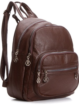 Newish Polo Kadın Deri Ayarlanabilir Askılı Omuz ve Sırt Çantası - NEWPOLO353