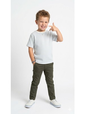 Nanica Erkek Çocuk Jakarlı Tişört NC-126302