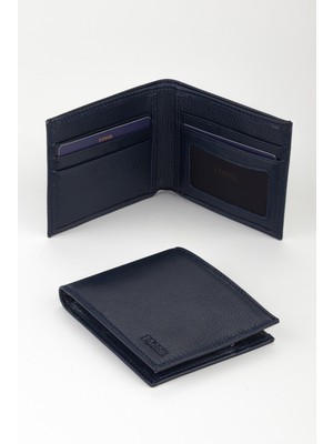 Fossil Kutulu Hakiki Deri Yatay El Portföyü Cüzdan