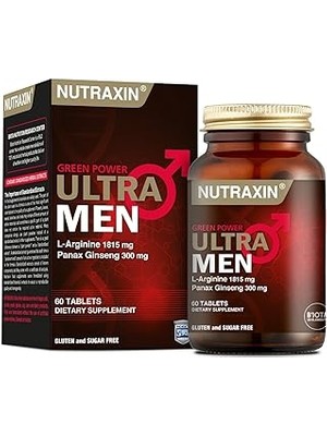 Indispensablely Nutraxin Green Power Men L-Arginine 60 Tablet Edici Gıda