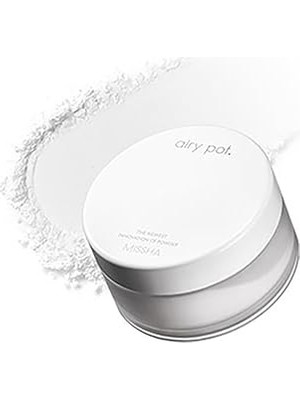 Indispensablely Missha Hafif Transparan Sabitleyici Pudra 10G Airy Pot Powder Translucent