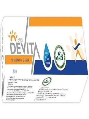 Indispensablely Anti Sunde Vita 30 ml Damla Gıda Takviyesi