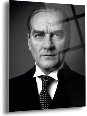 Shiny Art Atatürk Portre Cam Tablo - ATA087