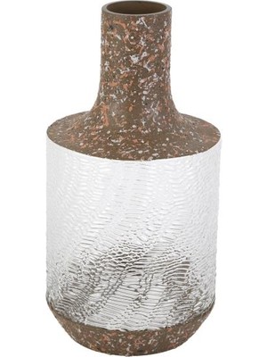 Vitale Lyon Kahve Cam Vazo 19X19X36CM