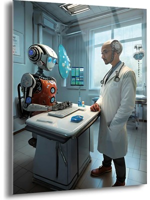 Shiny Art Robot Doktor Cam Tablo - MOD074